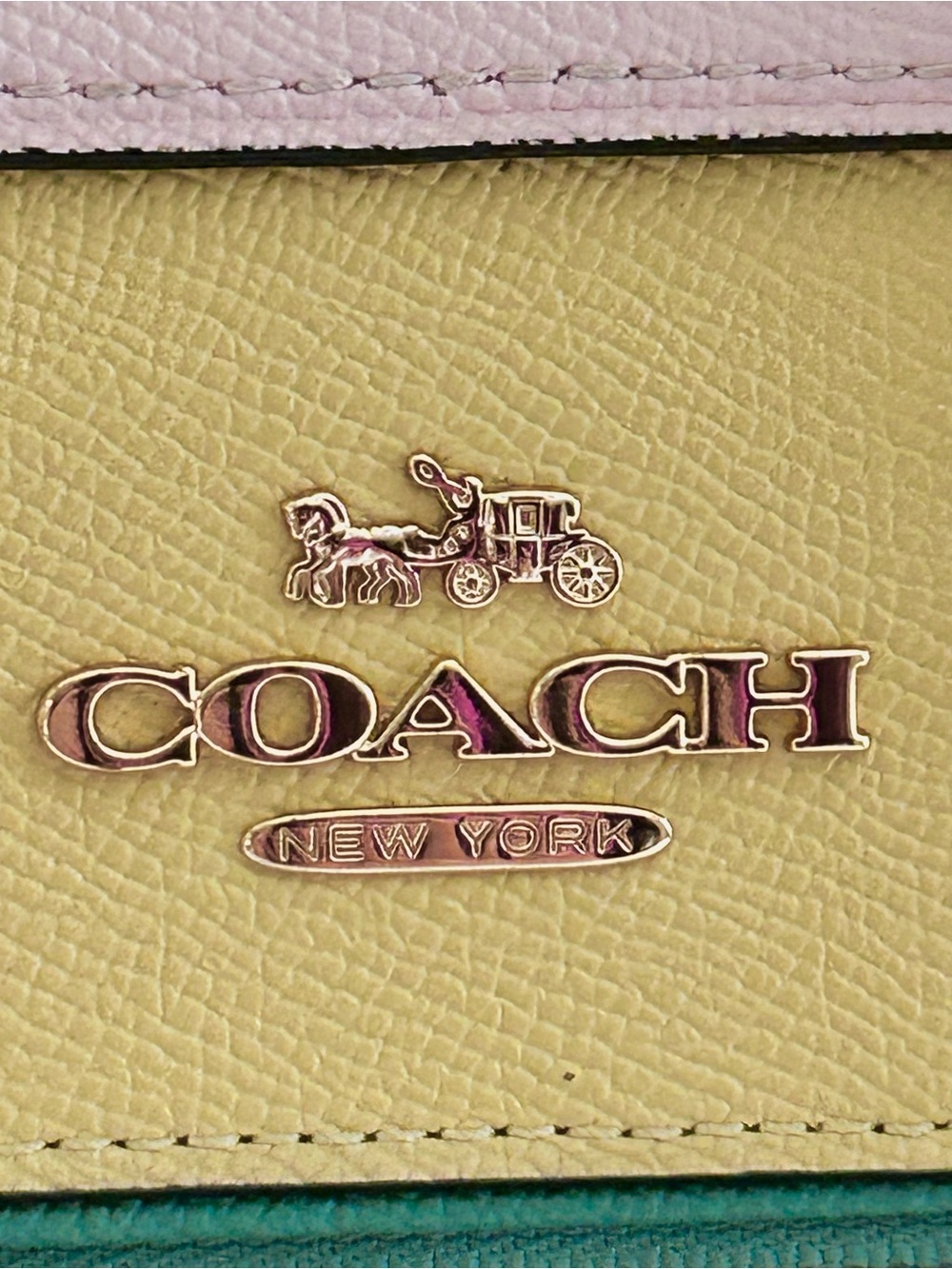 Coach Rowan Colorblock Structured Satchel Crossbody Strap C3428 10.5”x6.25” EUC - Picture 7 of 16